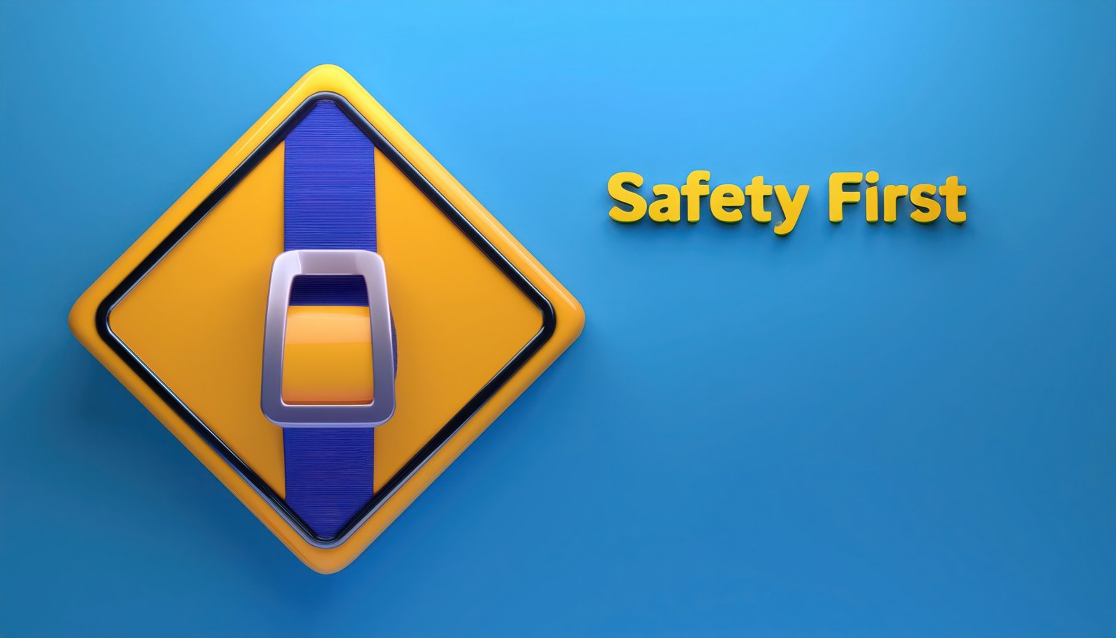 Safety First — buckle up seatbelt reminder